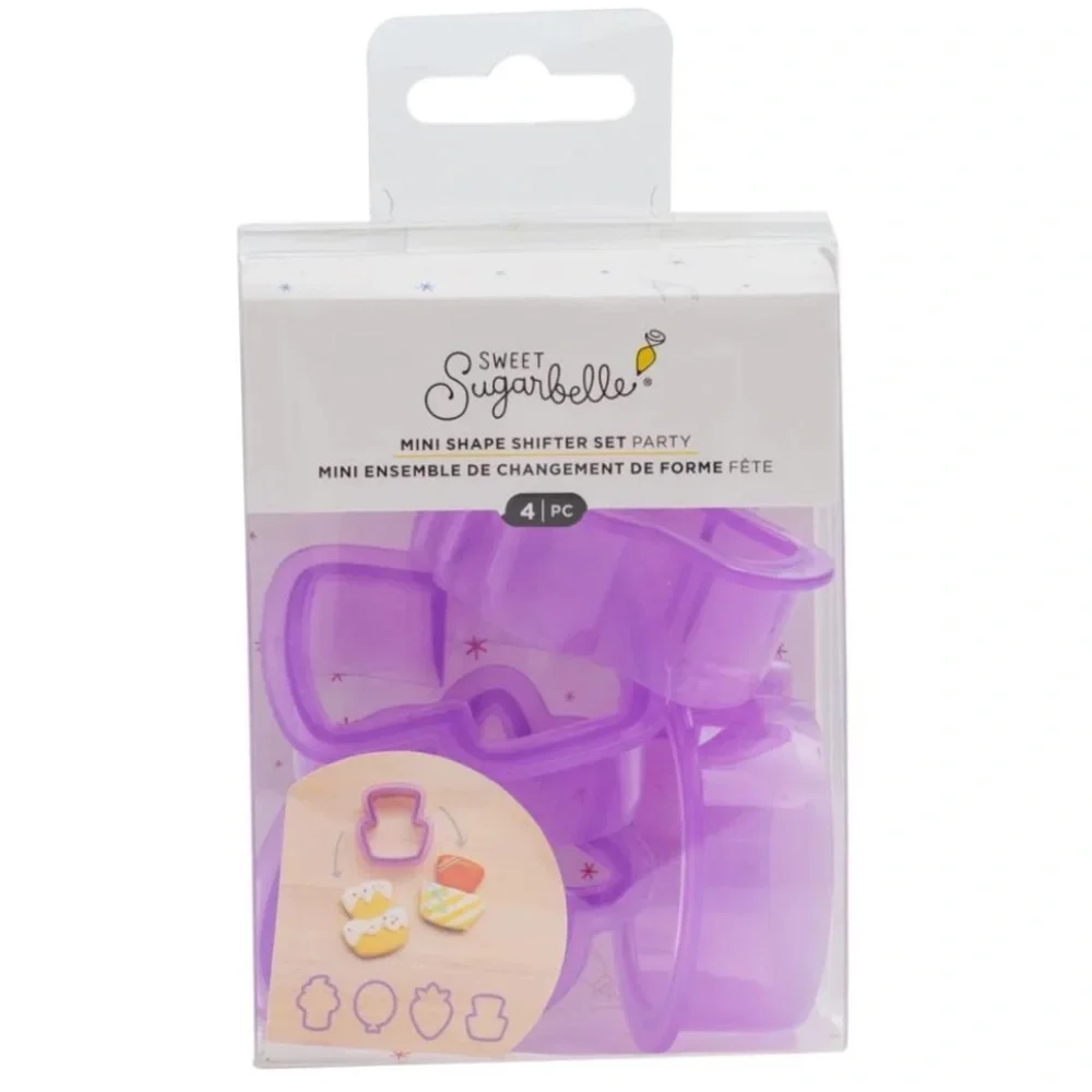 Sweet Sugarbelle Mini Shape Shifter Set Party Birthday Cookie Cutters Purple